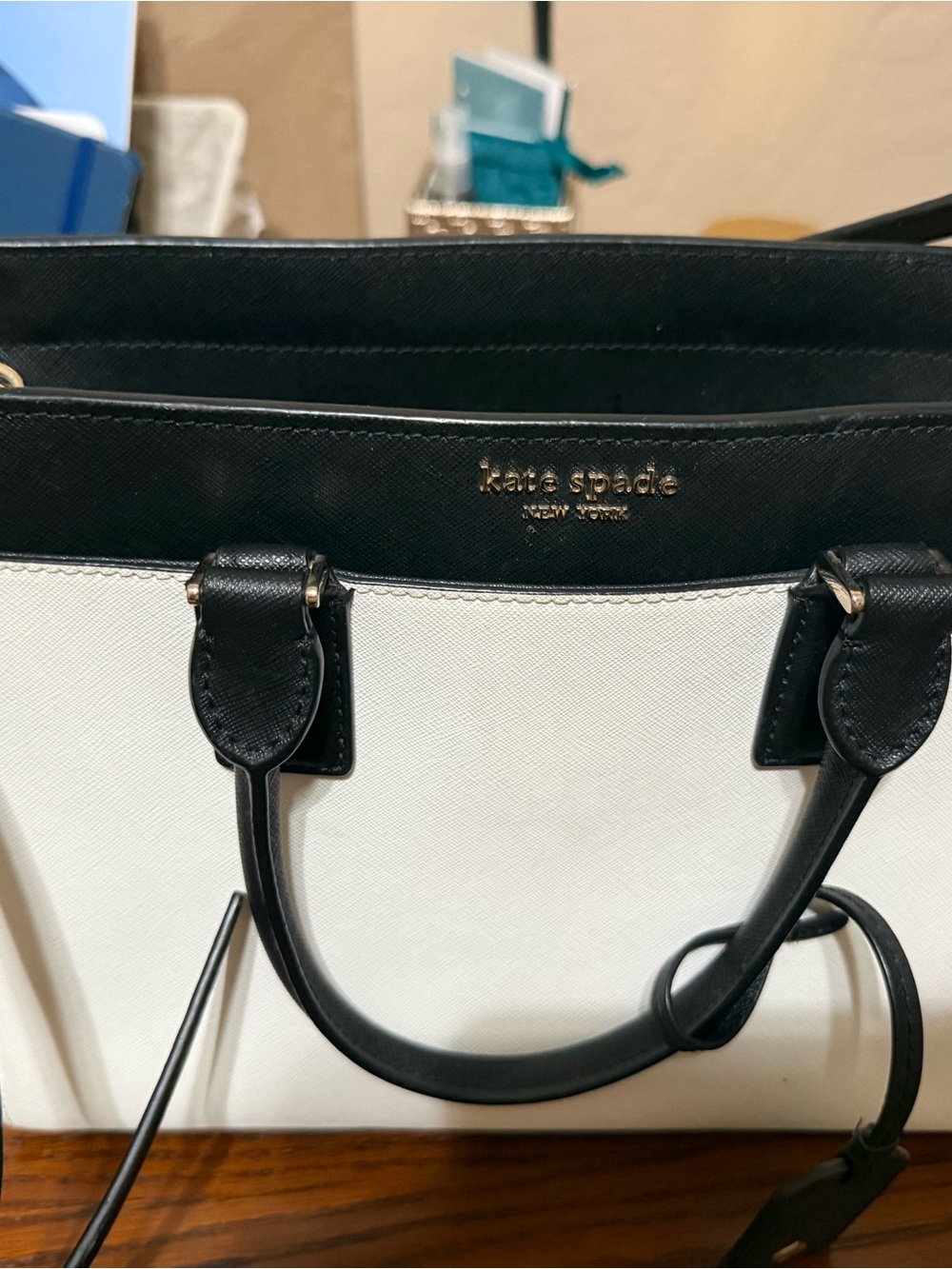 kate spade Black and White Satchel